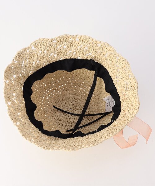 apres les cours(アプレレクール)の「ペーパークロシェハット(ハット・キッズ・ベージュ/アイボリー・54/58/50)」の18枚目の写真