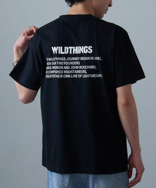 WILD THINGS（ワイルドシングス）の「【WILD THINGS】≪別注≫ステンシルバックプリントTee（Tシャツ/カットソー・メンズ・ホワイト/ブラック/カーキ/グリーン・S/M/L/XL）」の2枚目の写真