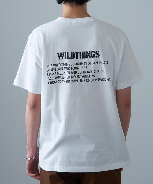 WILD THINGS（ワイルドシングス）の「【WILD THINGS】≪別注≫ステンシルバックプリントTee（Tシャツ/カットソー・メンズ・ホワイト/ブラック/カーキ/グリーン・S/M/L/XL）」の5枚目の写真