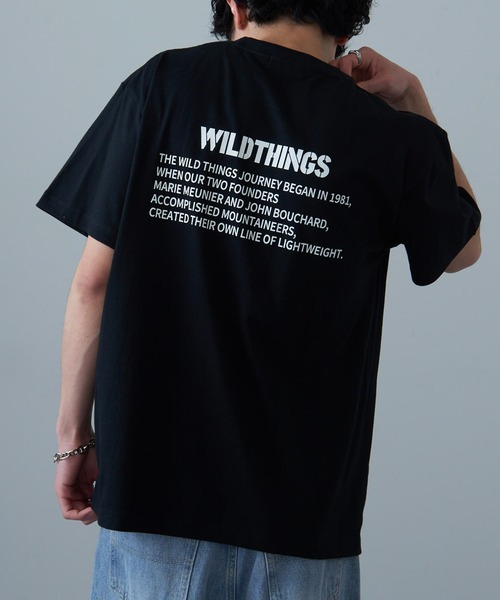 WILD THINGS（ワイルドシングス）の「【WILD THINGS】≪別注≫ステンシルバックプリントTee（Tシャツ/カットソー・メンズ・ホワイト/ブラック/カーキ/グリーン・S/M/L/XL）」の16枚目の写真