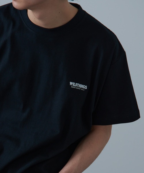 WILD THINGS（ワイルドシングス）の「【WILD THINGS】≪別注≫ステンシルバックプリントTee（Tシャツ/カットソー・メンズ・ホワイト/ブラック/カーキ/グリーン・S/M/L/XL）」の20枚目の写真