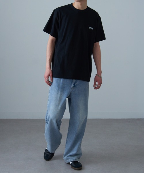 WILD THINGS（ワイルドシングス）の「【WILD THINGS】≪別注≫ステンシルバックプリントTee（Tシャツ/カットソー・メンズ・ホワイト/ブラック/カーキ/グリーン・S/M/L/XL）」の22枚目の写真