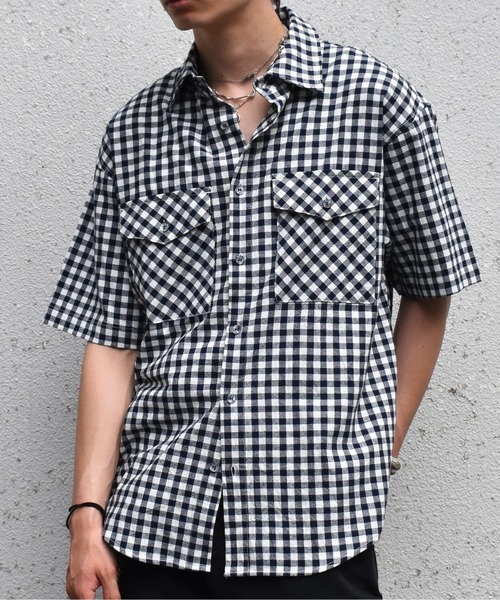 Gingham check shirt