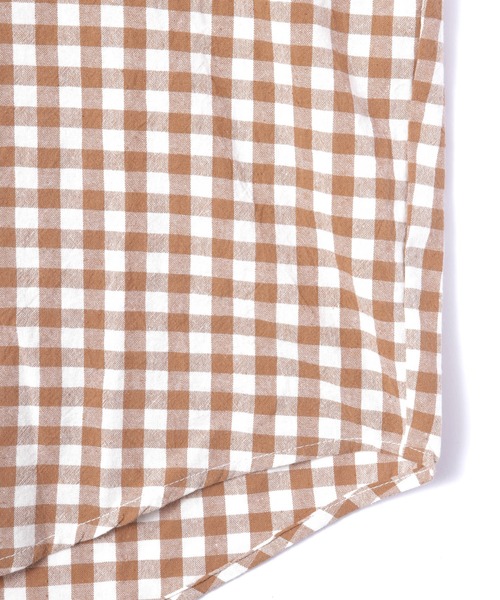 Noen(ノエン)の「ギンガムチェックシャツ(シャツ/ブラウス・メンズ・ブラウン/ネイビー/ライトブルー・MEDIUM/LARGE)」の21枚目の写真