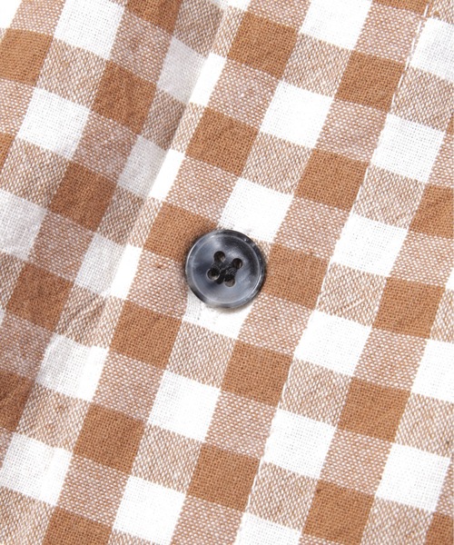 Noen(ノエン)の「ギンガムチェックシャツ(シャツ/ブラウス・メンズ・ブラウン/ネイビー/ライトブルー・MEDIUM/LARGE)」の22枚目の写真