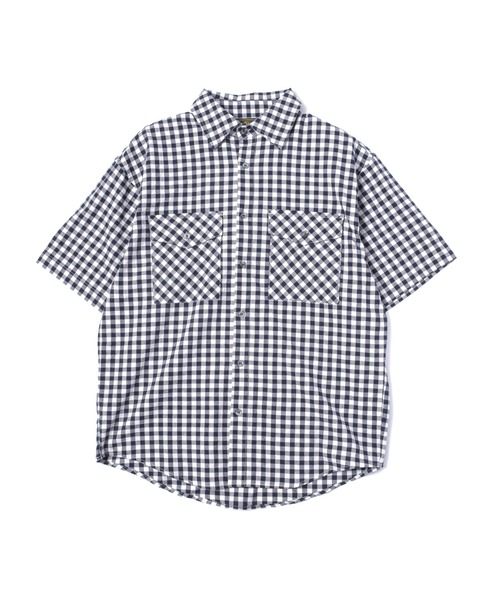 Noen(ノエン)の「ギンガムチェックシャツ(シャツ/ブラウス・メンズ・ブラウン/ネイビー/ライトブルー・MEDIUM/LARGE)」の12枚目の写真