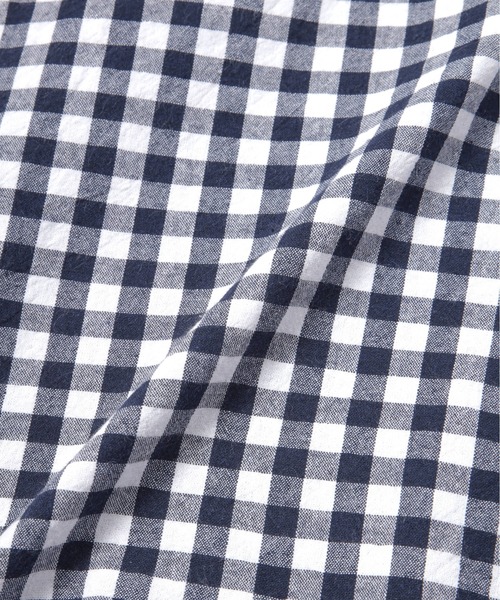 Noen(ノエン)の「ギンガムチェックシャツ(シャツ/ブラウス・メンズ・ブラウン/ネイビー/ライトブルー・MEDIUM/LARGE)」の17枚目の写真