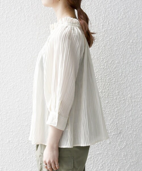 SHIPS シップス　ピンタック デザインブラウス Amazon | [シップス レディース] SHIPS for women ブラウス