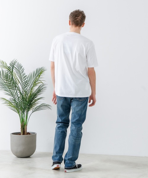 UNIIT(ユニット)の「【汗染みの目立ちにくいTシャツ ZEROSTAIN/ゼロステイン】胸ポケット 刺繍Tシャツ 防汚 UVカット アニマル おじさん ビール アメ車(Tシャツ/カットソー・メンズ・ホワイト系その他3/ホワイト系その他2/ブラック系その他2/ブルー系その他/ベージュ系その他/ベージュ系その他3・X-LARGE/LARGE/MEDIUM)」の9枚目の写真