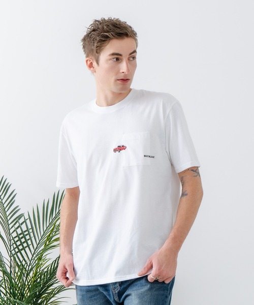 UNIIT(ユニット)の「【汗染みの目立ちにくいTシャツ ZEROSTAIN/ゼロステイン】胸ポケット 刺繍Tシャツ 防汚 UVカット アニマル おじさん ビール アメ車(Tシャツ/カットソー・メンズ・ホワイト系その他3/ホワイト系その他2/ブラック系その他2/ブルー系その他/ベージュ系その他/ベージュ系その他3・X-LARGE/LARGE/MEDIUM)」の12枚目の写真