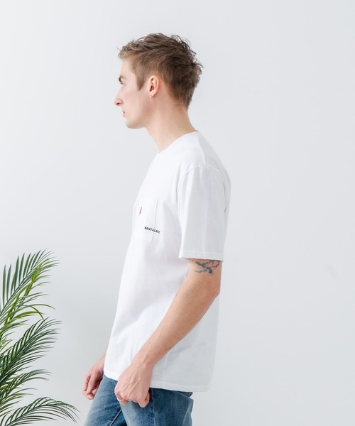UNIIT(ユニット)の「【汗染みの目立ちにくいTシャツ ZEROSTAIN/ゼロステイン】胸ポケット 刺繍Tシャツ 防汚 UVカット アニマル おじさん ビール アメ車(Tシャツ/カットソー・メンズ・ホワイト系その他3/ホワイト系その他2/ブラック系その他2/ブルー系その他/ベージュ系その他/ベージュ系その他3・X-LARGE/LARGE/MEDIUM)」の13枚目の写真
