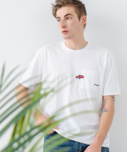 UNIIT(ユニット)の「【汗染みの目立ちにくいTシャツ ZEROSTAIN/ゼロステイン】胸ポケット 刺繍Tシャツ 防汚 UVカット アニマル おじさん ビール アメ車(Tシャツ/カットソー・メンズ・ホワイト系その他3/ホワイト系その他2/ブラック系その他2/ブルー系その他/ベージュ系その他/ベージュ系その他3・X-LARGE/LARGE/MEDIUM)」の8枚目の写真