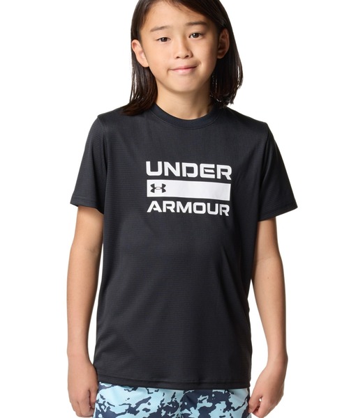 UNDER ARMOUR(アンダーアーマー)の「アンダーアーマー UAスピードストライド グラフィック ショートスリーブ Tシャツ(Tシャツ/カットソー・キッズ・ブラック/イエロー/レッド・120cm/130cm/140cm/150cm/160cm)」の1枚目の写真