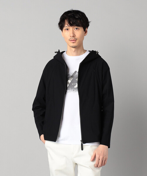 β MEN(ベータメン)の「【メリルハイテンション】ジップ パーカ(ブルゾン・メンズ・ブラック/カーキ・L/M)」の2枚目の写真
