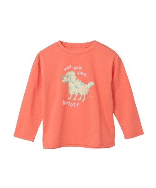 Catchup（ケチャップ）の「【Catchup】アニマルロングTシャツ（Tシャツ/カットソー・キッズ・レッド/ピンク/オフホワイト/ネイビー/カーキ/ブルー/ブルー系その他2/レッド系その他2/ライトグリーン/サーモンピンク/レッド系その他・90㎝/100㎝/110㎝/120㎝/130㎝/140㎝/150cm/90cm/100cm/110cm/120cm/130cm/140cm）」の8枚目の写真