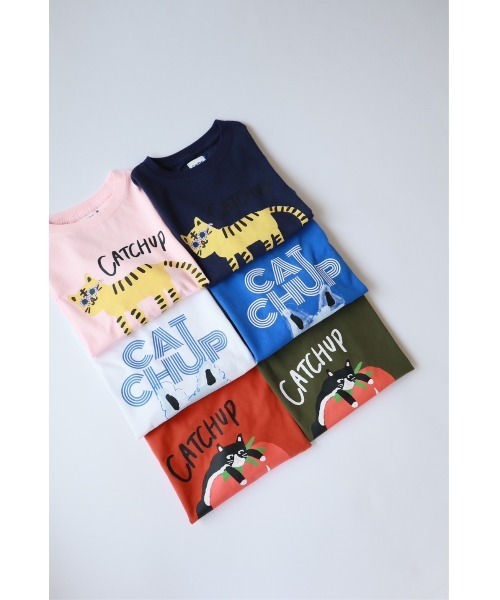 Catchup（ケチャップ）の「【Catchup】アニマルロングTシャツ（Tシャツ/カットソー・キッズ・レッド/ピンク/オフホワイト/ネイビー/カーキ/ブルー/ブルー系その他2/レッド系その他2/ライトグリーン/サーモンピンク/レッド系その他・90㎝/100㎝/110㎝/120㎝/130㎝/140㎝/150cm/90cm/100cm/110cm/120cm/130cm/140cm）」の15枚目の写真
