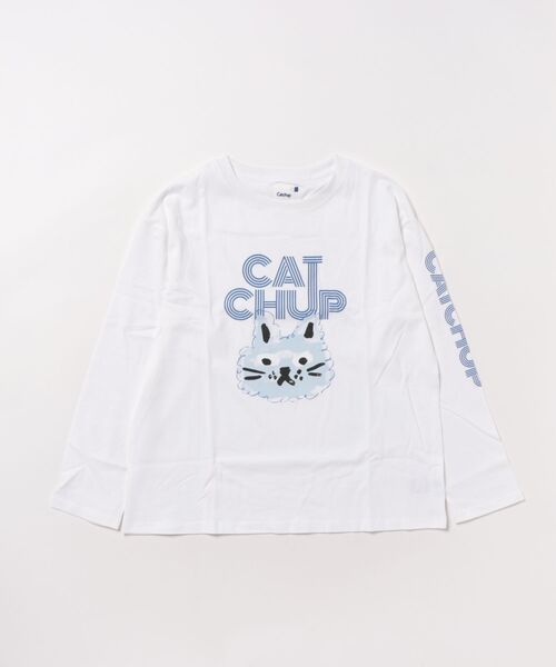 Catchup（ケチャップ）の「【Catchup】アニマルロングTシャツ（Tシャツ/カットソー・キッズ・レッド/ピンク/オフホワイト/ネイビー/カーキ/ブルー/ブルー系その他2/レッド系その他2/ライトグリーン/サーモンピンク/レッド系その他・90㎝/100㎝/110㎝/120㎝/130㎝/140㎝/150cm/90cm/100cm/110cm/120cm/130cm/140cm）」の13枚目の写真