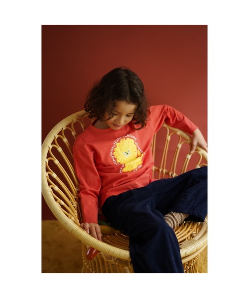 Catchup（ケチャップ）の「【Catchup】アニマルロングTシャツ（Tシャツ/カットソー・キッズ・レッド/ピンク/オフホワイト/ネイビー/カーキ/ブルー/ブルー系その他2/レッド系その他2/ライトグリーン/サーモンピンク/レッド系その他・90㎝/100㎝/110㎝/120㎝/130㎝/140㎝/150cm/90cm/100cm/110cm/120cm/130cm/140cm）」の19枚目の写真