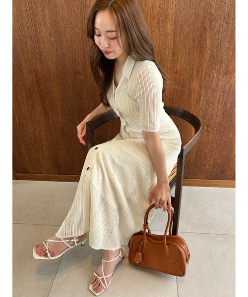 FRAY I.D（フレイアイディー）の「カーヴィーボストンバッグ（ボストンバッグ・レディース・キャメル/アイボリー/ブラック・FREE）」の7枚目の写真