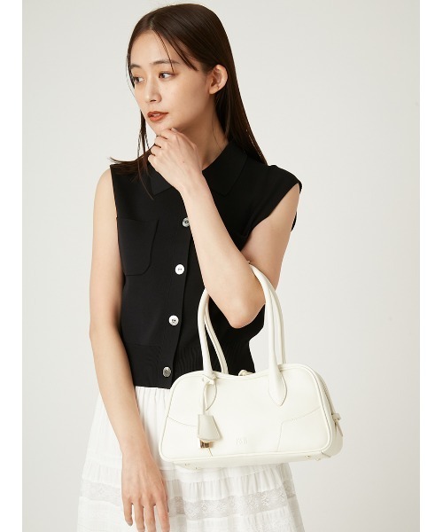 FRAY I.D（フレイアイディー）の「カーヴィーボストンバッグ（ボストンバッグ・レディース・キャメル/アイボリー/ブラック・FREE）」の18枚目の写真