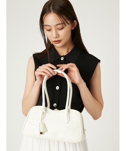 FRAY I.D（フレイアイディー）の「カーヴィーボストンバッグ（ボストンバッグ・レディース・キャメル/アイボリー/ブラック・FREE）」の19枚目の写真