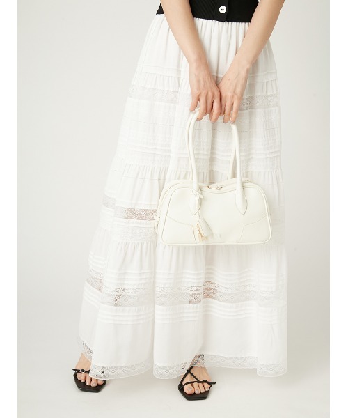 FRAY I.D（フレイアイディー）の「カーヴィーボストンバッグ（ボストンバッグ・レディース・キャメル/アイボリー/ブラック・FREE）」の20枚目の写真