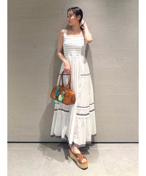 FRAY I.D（フレイアイディー）の「カーヴィーボストンバッグ（ボストンバッグ・レディース・キャメル/アイボリー/ブラック・FREE）」の9枚目の写真