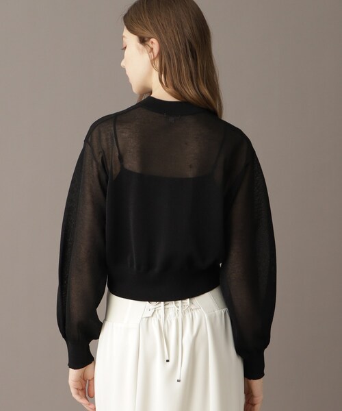 DRESSTERIOR（ドレステリア）の「【洗える/清涼感】シアージップアップニットブルゾン（ブルゾン・レディース・ブラック/グレー・38/34/36）」の15枚目の写真