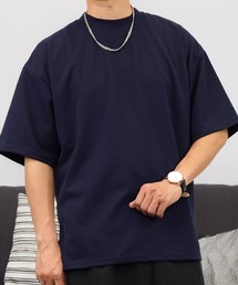ワイド Tシャツ半袖 ジョーゼット 無地 Tシャツ