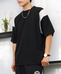 Candlestick（キャンドルスティック）の「ワイド Tシャツ半袖 ジョーゼット 無地 Tシャツ（Tシャツ/カットソー）」