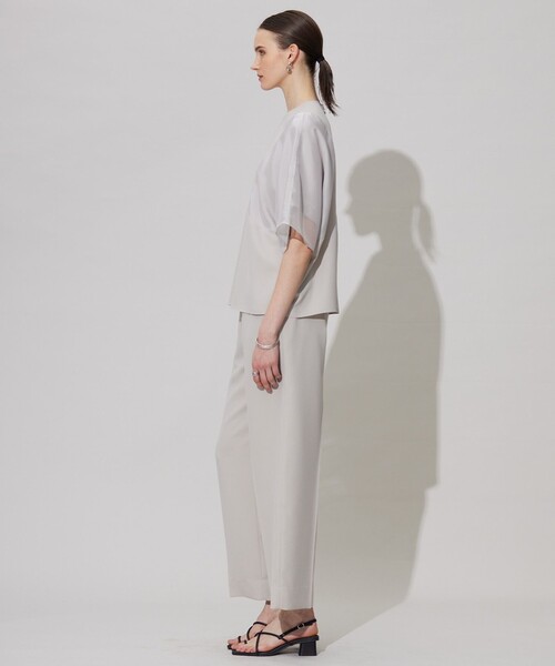 iCB今季　FluidBackSatin シアーコンビブラウス FluidBackSatin シアーコンビブラウス（シャツ/ブラウス）｜ICB