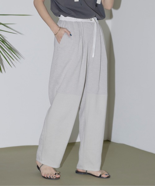 3TEXベルテッドツータックパンツ Eimee Law│Eimee Law
