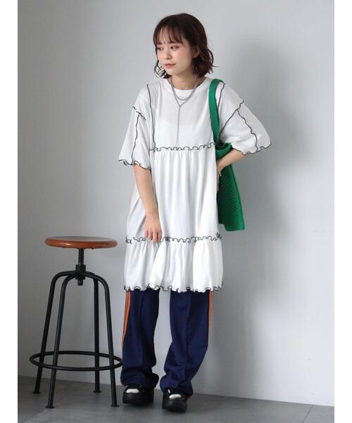 ehka sopo(エヘカソポ)の「サイドライントラックパンツ(その他パンツ・レディース・ネイビー/グリーン/ボルドー・F)」の5枚目の写真