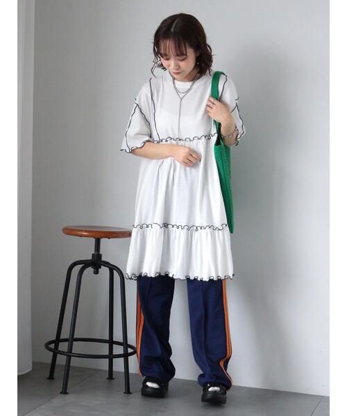 ehka sopo(エヘカソポ)の「サイドライントラックパンツ(その他パンツ・レディース・ネイビー/グリーン/ボルドー・F)」の6枚目の写真