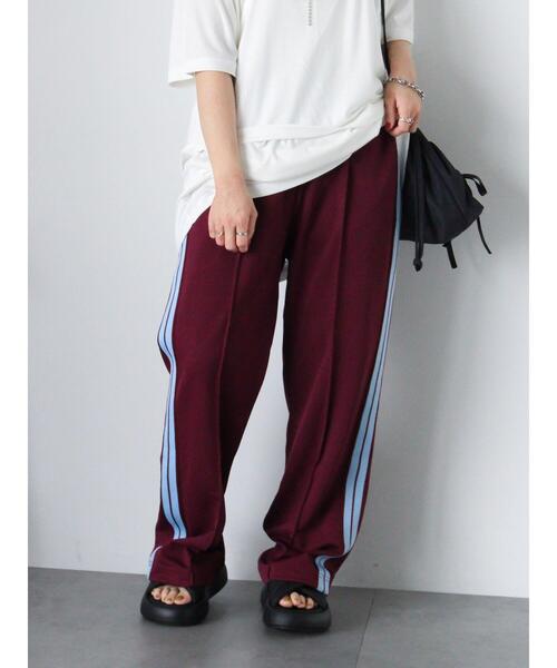 ehka sopo(エヘカソポ)の「サイドライントラックパンツ(その他パンツ・レディース・ネイビー/グリーン/ボルドー・F)」の10枚目の写真