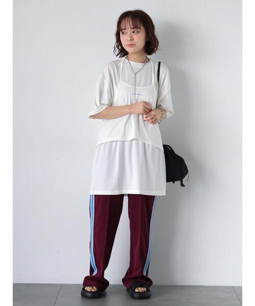 ehka sopo(エヘカソポ)の「サイドライントラックパンツ(その他パンツ・レディース・ネイビー/グリーン/ボルドー・F)」の13枚目の写真