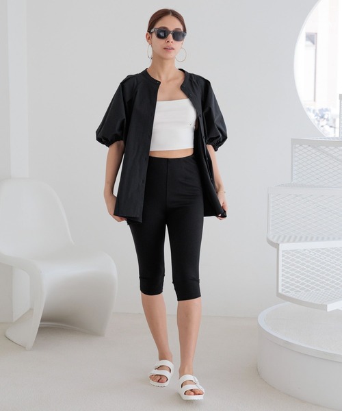 HEREIAM（ヘレイアム）の「【HEREIAM】接触冷感&イージーケア/COOLマテリアルブラウス（シャツ/ブラウス・レディース・ホワイト/ベージュ/ブラック・FREE）」の12枚目の写真