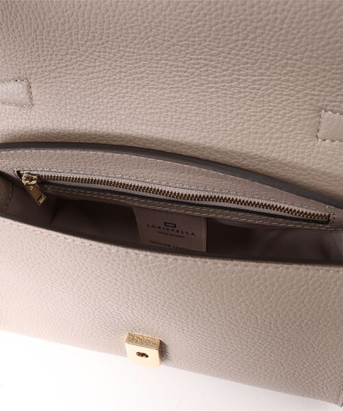 Scrap Book（スクラップブック）の「【LORISTELLA】ラウンド横長ショルダーバッグS（ショルダーバッグ・レディース・ホワイト/ベージュ/ブラウン・FREE）」の6枚目の写真