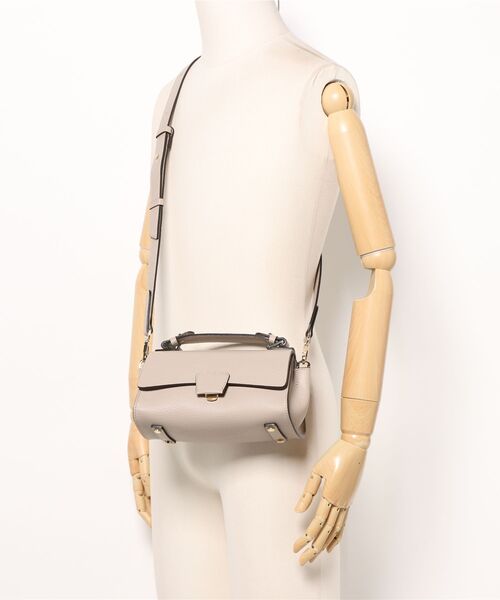 Scrap Book（スクラップブック）の「【LORISTELLA】ラウンド横長ショルダーバッグS（ショルダーバッグ・レディース・ホワイト/ベージュ/ブラウン・FREE）」の7枚目の写真