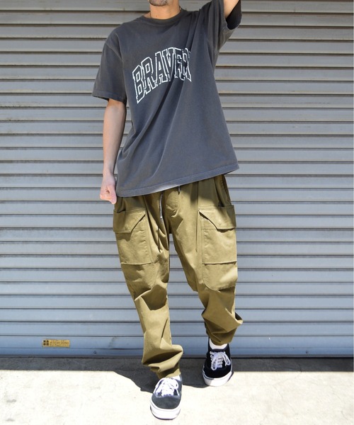 MODISH GAZE(モディシュガゼ)の「ピグメントアーチロゴTシャツ(BRAVERY)(Tシャツ/カットソー・メンズ・スミクロ/バーガンディー/アイボリー・LARGE/MEDIUM)」の10枚目の写真
