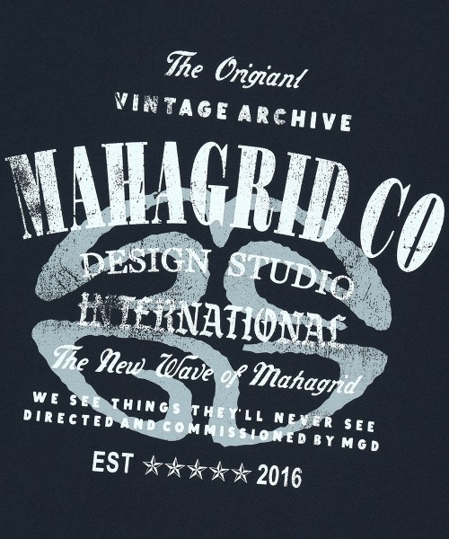 【mahagrid】25SS★ ARCHIVE LOGO TEE ARCHIVE LOGO TEE[NAVY] - MAHAGRID
