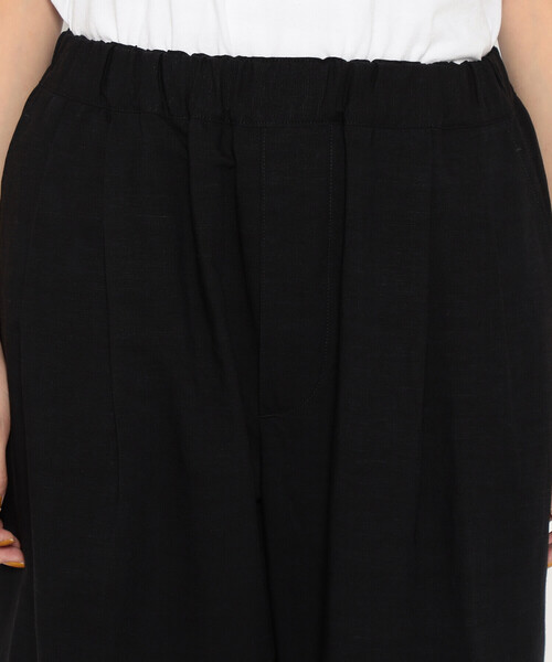WOMEN'S LINEN-BLEND EASY CROPPED PANTS（その他パンツ