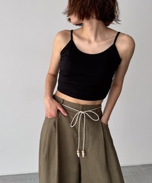 CANAL JEAN | El mar　コットンレーヨンパット付きショートキャミ(キャミソール)
