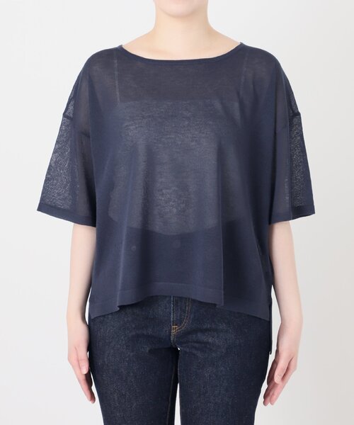 La TOTALITE（ラトータリテ）の「【洗える】ウオッシャブルシアーニットプルオーバー（ニット/セーター・レディース・グリーン/ベージュ/ネイビー/オレンジ・FREE）」の14枚目の写真