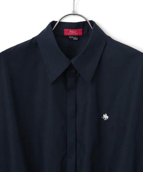 ブラウス シャツ 「POLO BCS」VIS別注フレンチスリーブドローストリングシャツ レディース POLO BCS】VIS別注フレンチスリーブドローストリングシャツ