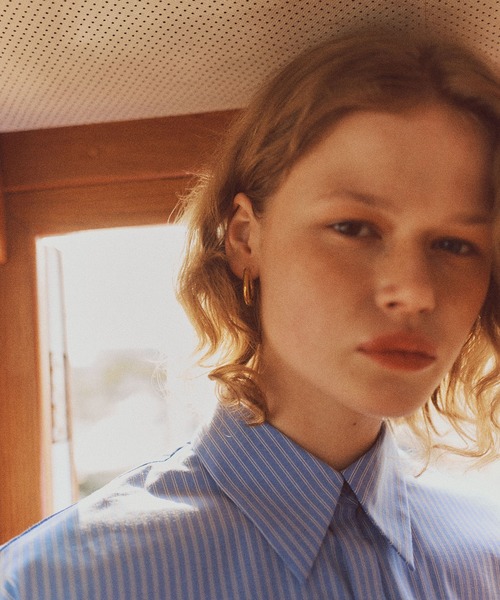 POLO BCS（ポロ ビーシーエス）の「【POLO BCS】VIS別注フレンチスリーブドローストリングシャツ（シャツ/ブラウス・レディース・ネイビー/ブルー/ホワイト/ベージュ系その他・FREE）」の5枚目の写真