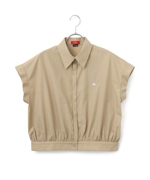 POLO BCS（ポロ ビーシーエス）の「【POLO BCS】VIS別注フレンチスリーブドローストリングシャツ（シャツ/ブラウス・レディース・ネイビー/ブルー/ホワイト/ベージュ系その他・FREE）」の11枚目の写真