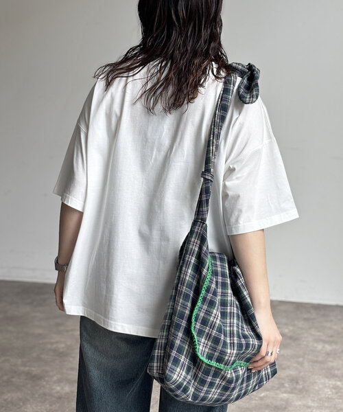 CPCM（シーピーシーエム）の「サガラ刺繍T（Tシャツ/カットソー・レディース・ホワイト/ホワイト系その他/ネイビー/チャコールグレー/ホワイト系その他2/ブラック・FREE）」の11枚目の写真