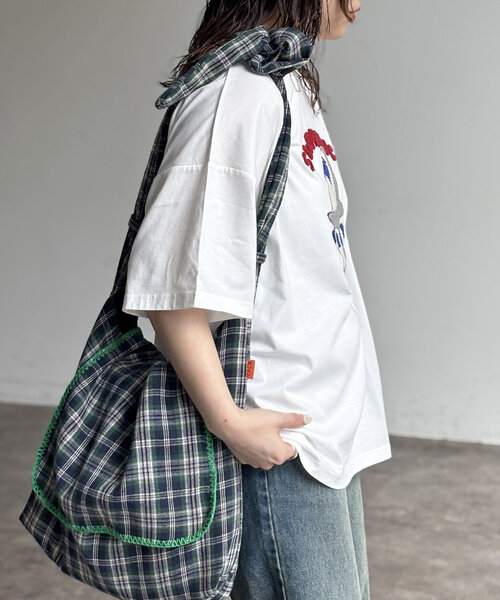 CPCM（シーピーシーエム）の「サガラ刺繍T（Tシャツ/カットソー・レディース・ホワイト/ホワイト系その他/ネイビー/チャコールグレー/ホワイト系その他2/ブラック・FREE）」の10枚目の写真