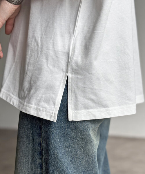 CPCM（シーピーシーエム）の「サガラ刺繍T（Tシャツ/カットソー・レディース・ホワイト/ホワイト系その他/ネイビー/チャコールグレー/ホワイト系その他2/ブラック・FREE）」の8枚目の写真